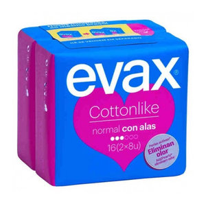 EVAX COMPRESAS COTTONLIKE ALAS NORMAL 16
