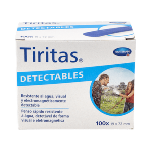 TIRITAS DETECTABLES AZULES 19X72 MM 100U