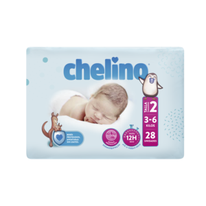 PAÑAL CHELINO INFANTIL T.2 3+6 KG 28 UNI