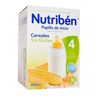 Papilla Nutribén Cereales Sin Gluten 600 gr