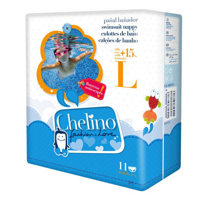 Pañales Chelino Fashion Love talla 4 de 9 a 15 kg 34 uni