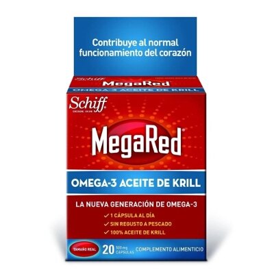 MEGARED 500 OMEGA 3 ACEITE DE KRILL 20 U