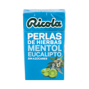 RICOLA PERLAS S/A EUCALIPTUS 25 G.