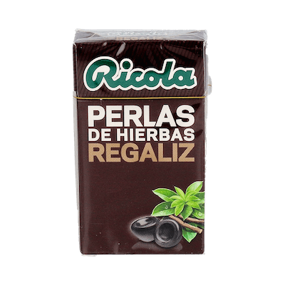 RICOLA PERLAS S/A REGALIZ 25 G.