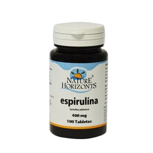 ESPIRULINA 400MG 100TAB  NATURE HORIZONS
