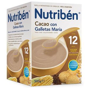 NUTRIBEN CACAO CON GALLETAS MARIA 500 GR