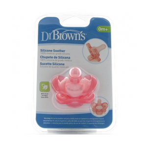 DR BROWN´S CHUPETE SILICONA ROSA 0-6MESE