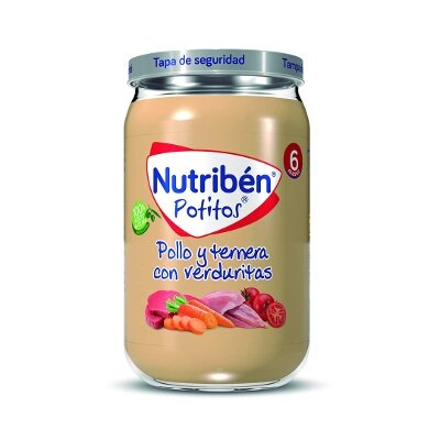 NUTRIBEN POLLO TERNERA VERDURITAS 235G